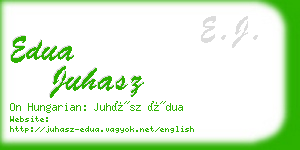 edua juhasz business card